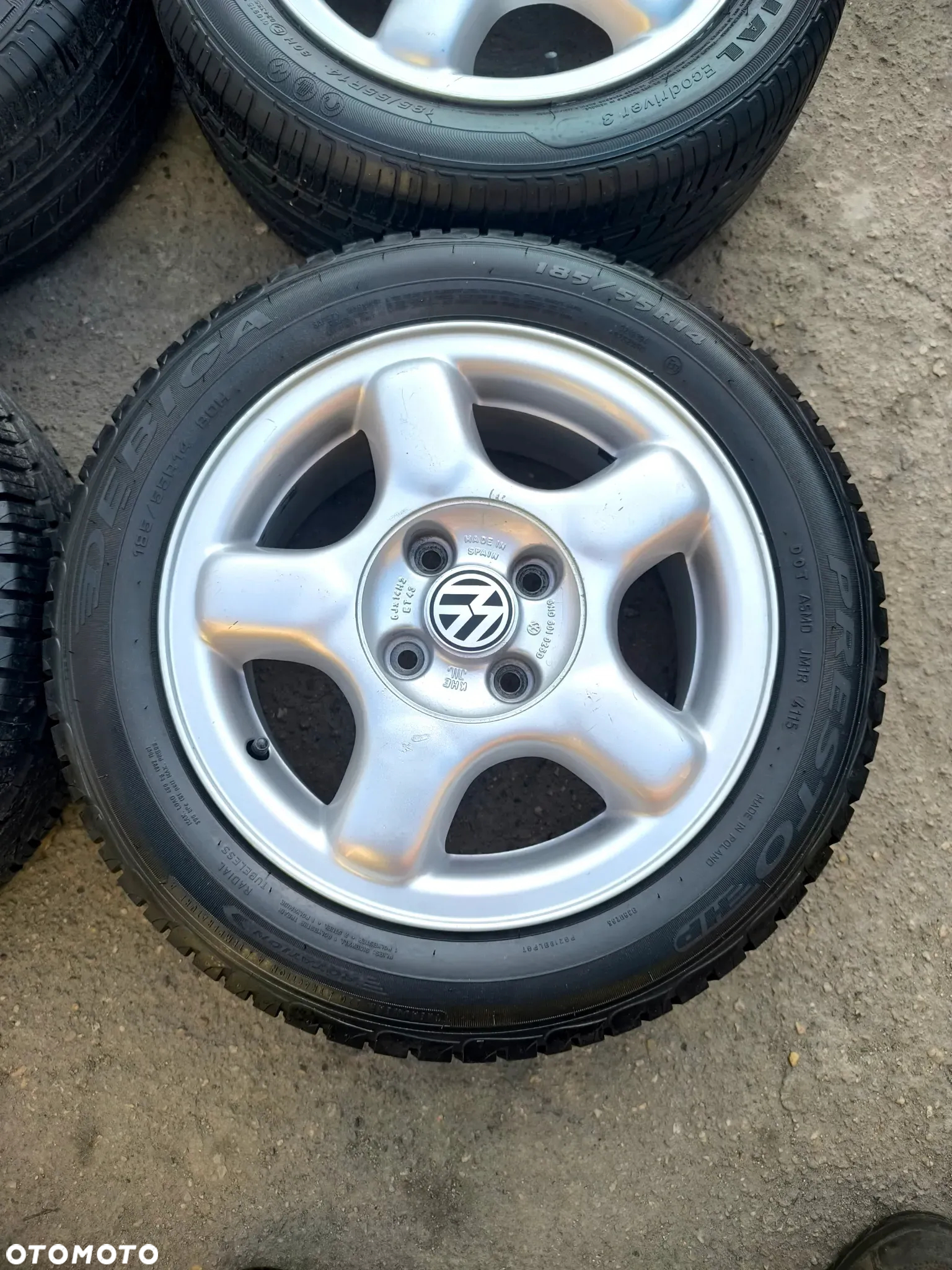 4x100 Felgi Aluminiowe Alufelgi 14 Koła Letnie Lato VW POLO LUPO UP! GOLF I II III 2 3 CADDY SCIROCCO CORRADO JETTA PASSAT B3 B4 SEAT AROSA MII IBIZA CORDOBA SKODA CITIGO FELICIA 7mm Legnica ALU-RAD 185/55 - 8
