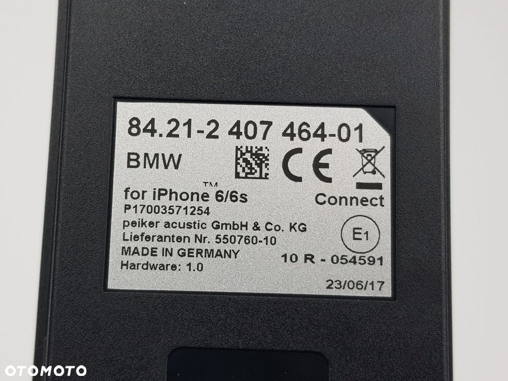 NOWA ORYGINALNA Uchwyt Ładowarka indukcyjna telefonu BMW F10 F30 2407464 - 7
