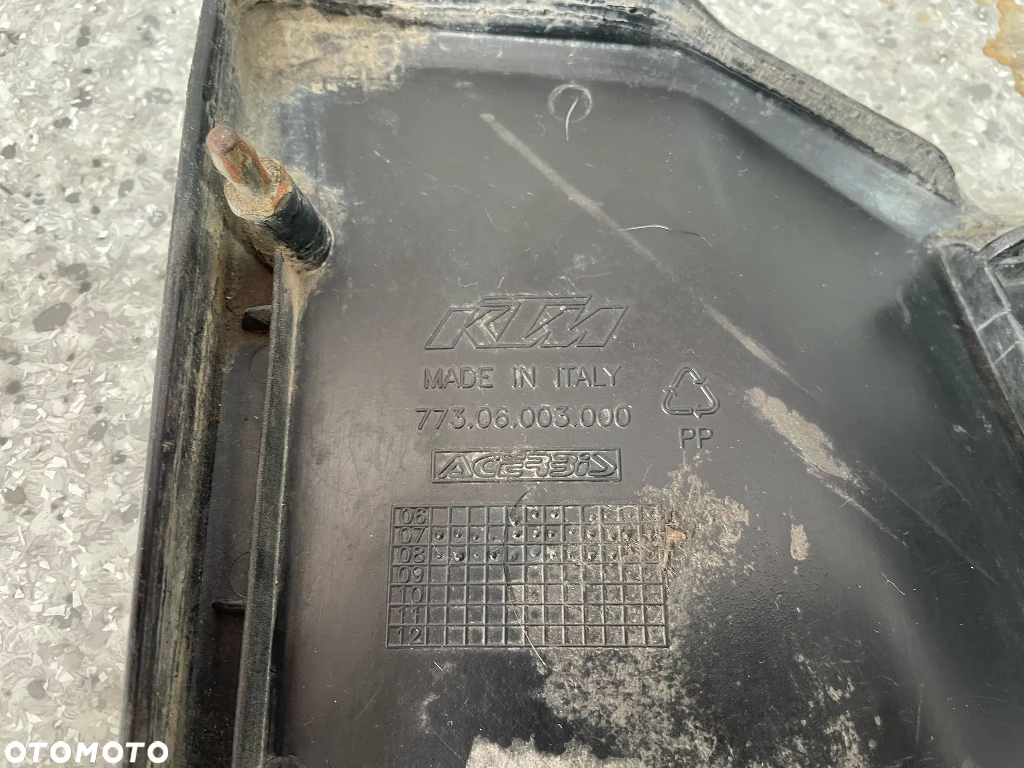 Osłona skrzynki powietrznej owiewka KTM 125 SXF(nr1233) - 3