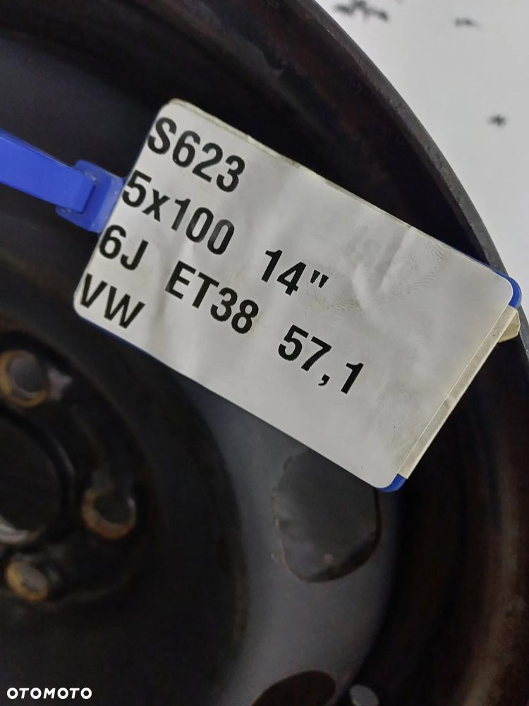 felgi stalowe 5x100 14 Volkswagen Polo V IV FOX Golf IV bora S623 - 8