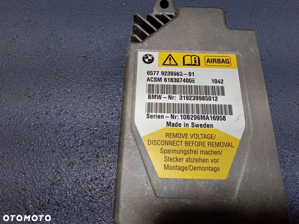 BMW 5 F11 F10 DESKA ROZDZIELCZA KONSOLA AIRBAG PODUSZKI EU - 3