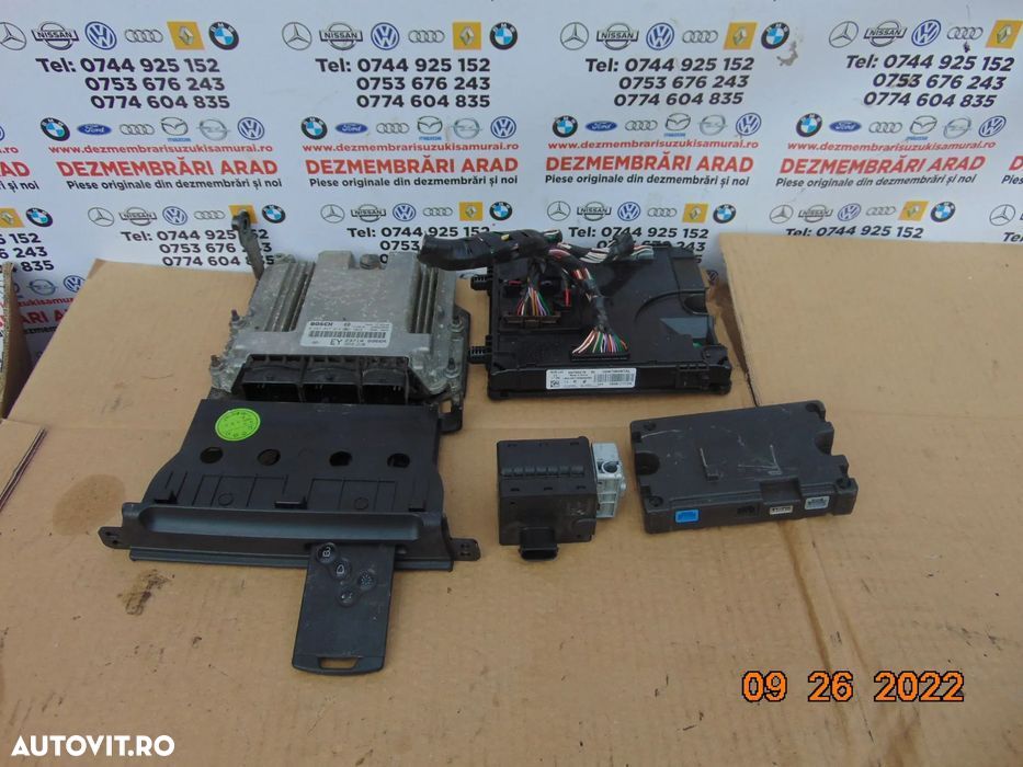 Kit pornire renault latitude 2.0 cutie automata ecu calculator cartela - 1