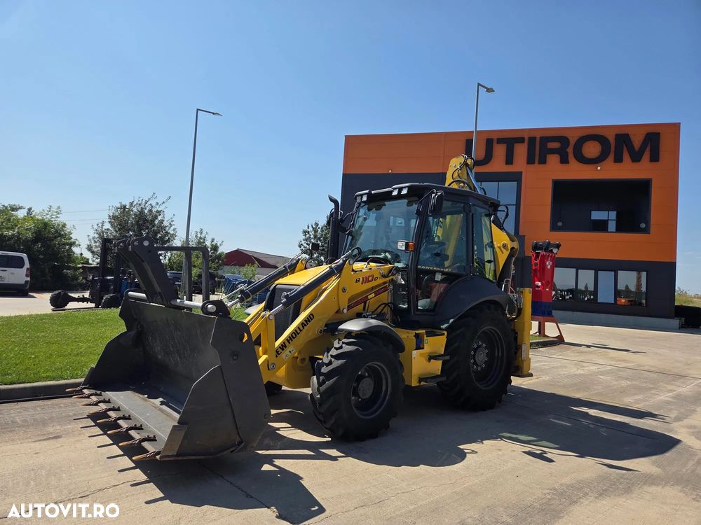 New Holland EX DEMO, 184h, B100D, FULL OPTION, 120CP, cutie automata POWERSHIFT, brat excavare extensibil cu inst picon pe el, MICHELIN, cupa multifunctionala 4x1, FURCI, Aer cond, Certificat CE, posibilitate leasing 4 ani-PROMOTIE 75.900 EUR+Tva - 6