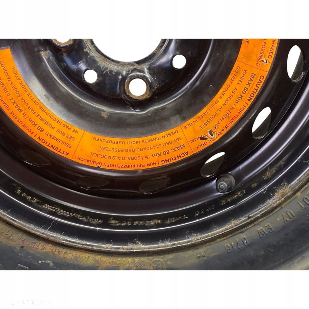 KOŁO DOJAZDOWE FIAT PANDA CINQUECENTO SEICENTO 135/80R13 4X98 ET33 - 14