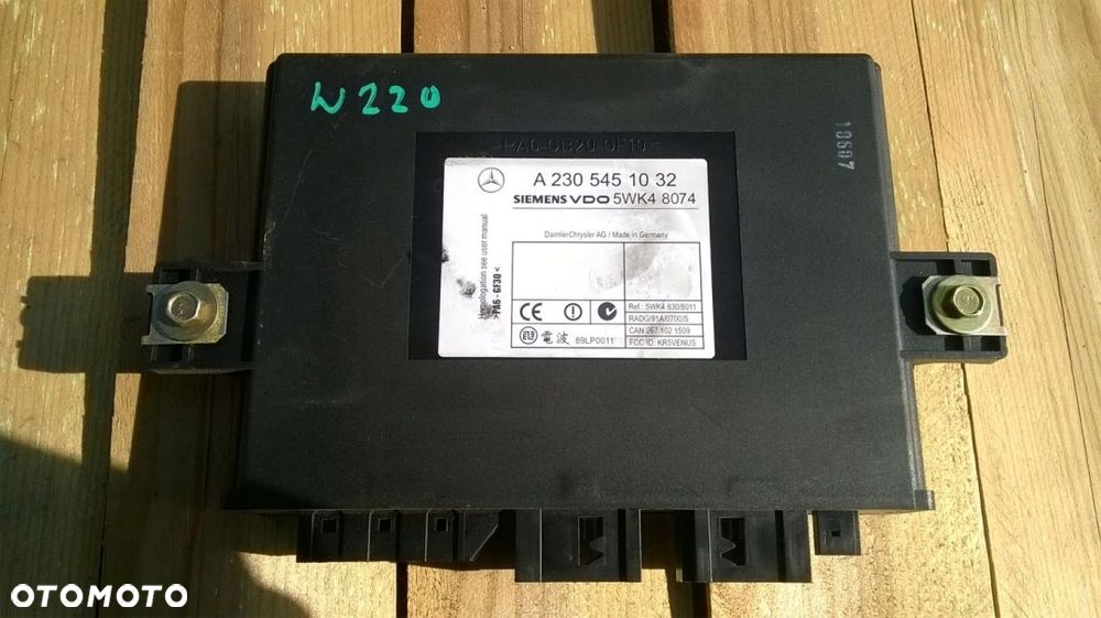 MERCEDES W215 W220 MODUŁ KEYLESS GO A2305451032 - 1