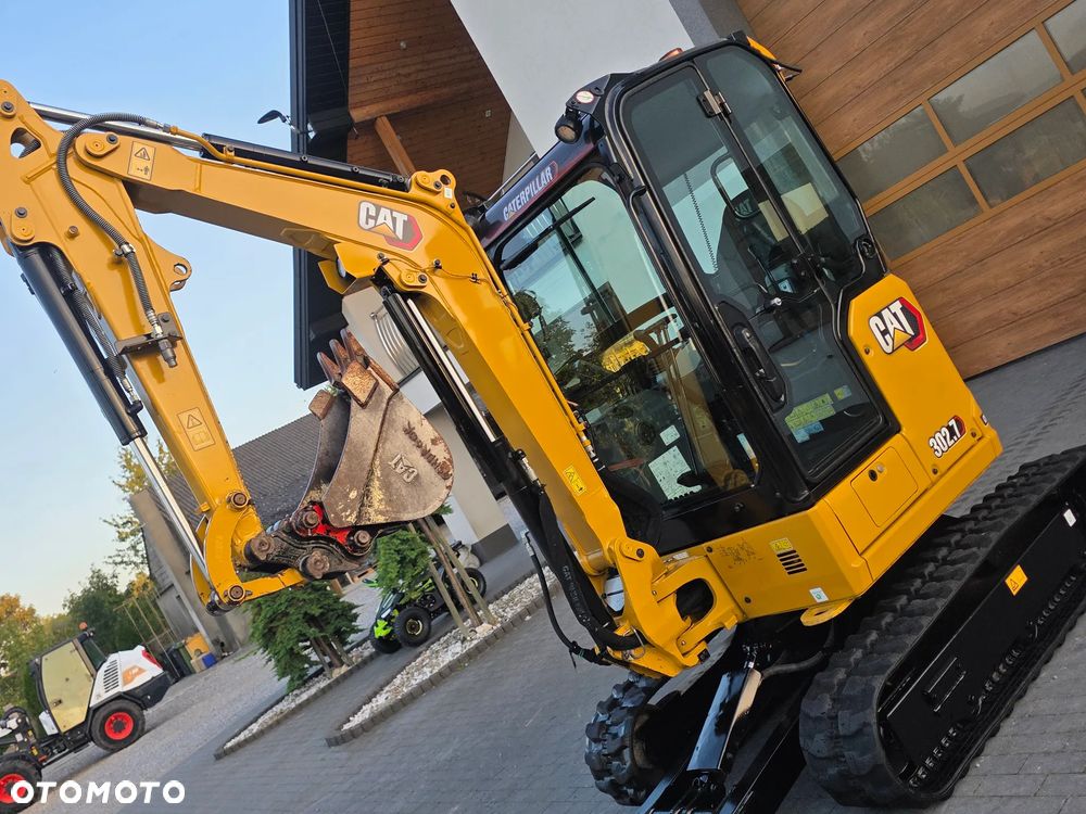 Caterpillar CAT 302.7 CR mini koparka szybkozłącze 3 łyżki piękna serwisowana 1 wł JCB sprowadzona w oryginale - 10