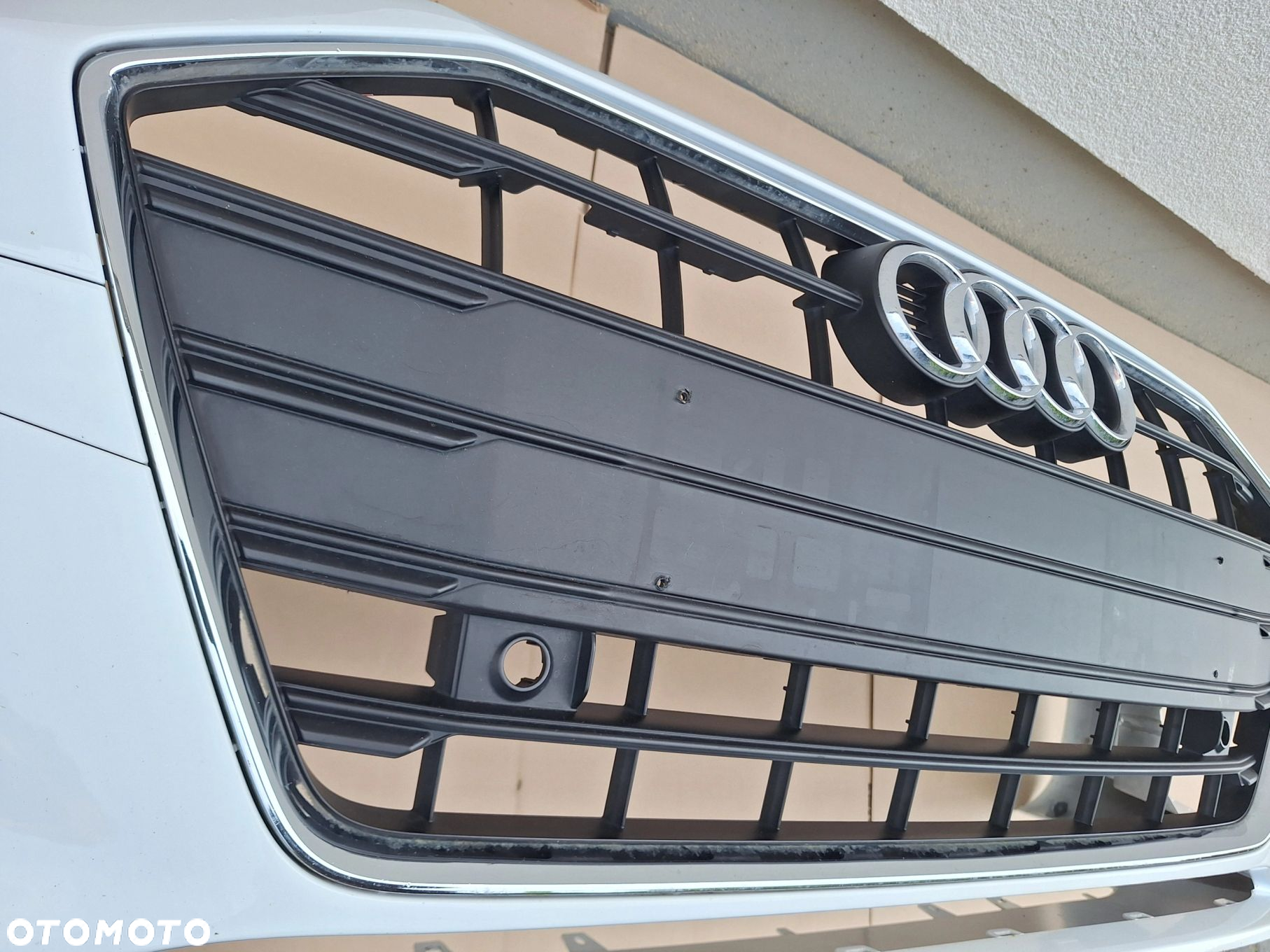 AUDI A4 B9 LIFT 19- 8W0 B.ŁADNY! NIE KLEJONY! ZDERZAK PRZÓD PRZEDNI+CAŁY GRILL ORYG. 8W0807437 WYSYŁKA 24H - 7
