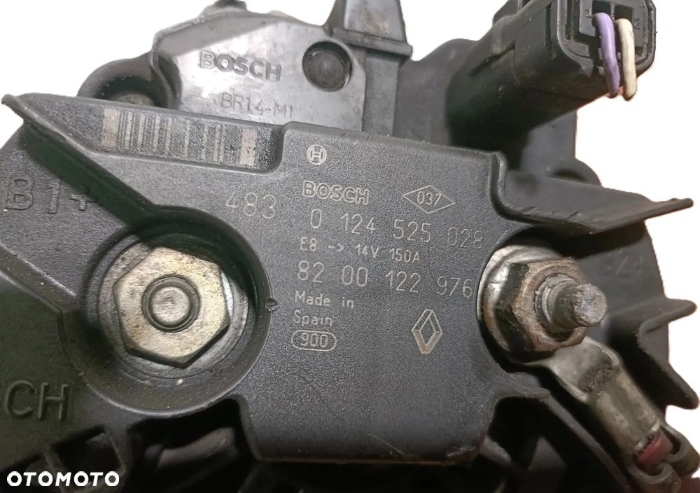 FORD FIESTA MK6 02-08 r. 1,4 TDCI alternator BOSCH 0124525028 + - 3