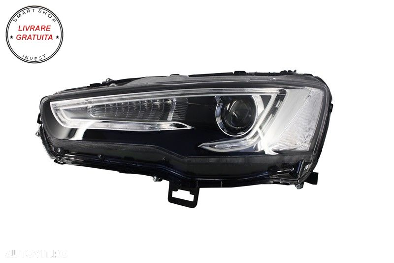 Faruri LED DRL Mitsubishi Lancer (2007-2017) Dual Projector Semnal Secvential Dina- livrare gratuita - 2