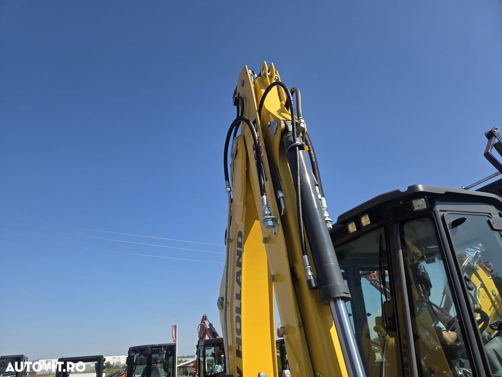 New Holland B115D, NOU, ROTI EGALE, 10t, FULL OPTION, motor 120CP, brat excv extensibil cu inst picon, cupa multifunctioinala 4x1, aer conditionat, masa operationala 10tone, cutie AUTOMATA POWERSHIFT, JOYSTICKURI, posibilitate leasing 5 ani-PROMOTIE 88.900 EUR - 30