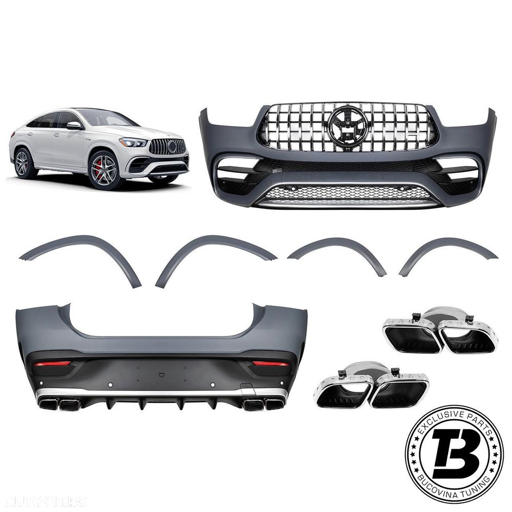 Pachet Exterior compatibil cu Mercedes GLE Coupe C167 GLE63 Design - 1