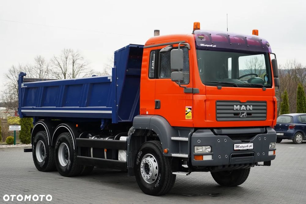 MAN TGA 33.350 / 6x4 / WYWROTKA / HYDROBURTA / MEILLER KIPPER / BORDMATIC / MANUAL / SPROWADZONY - 16