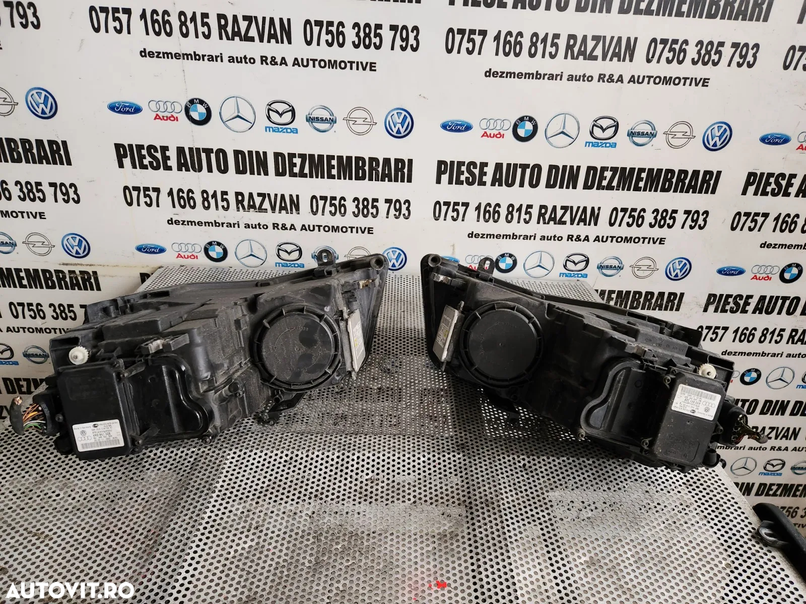 Faruri Far Stanga Dreapta Audi A8 4H D4 Led Bi-Xenon Adaptiv Volan Stanga Complete Cod 4H 4H Dezmem - 8