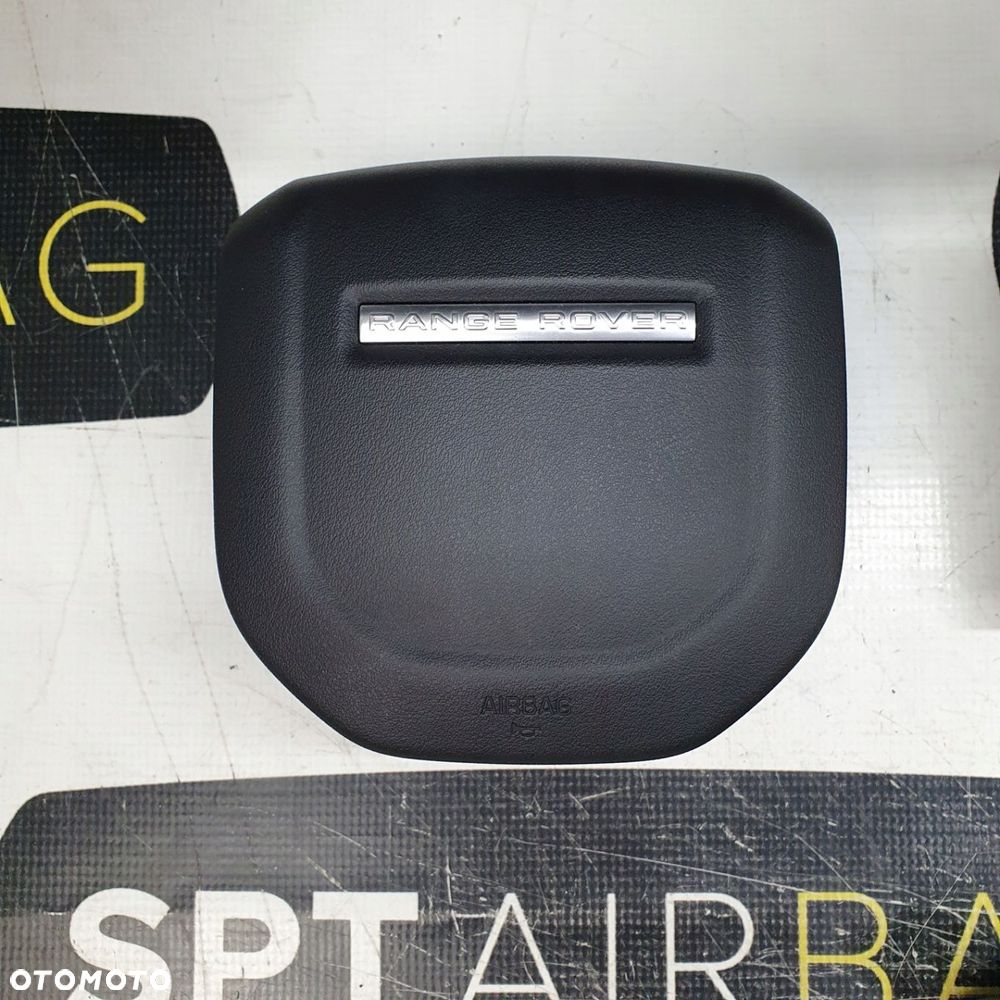 LAND ROVER RANGE ROVER EVOQUE DESKA ROZDZIELCZA KONSOLA KOKPIT PULPIT PODUSZKI AIRBAG AIR BAG PASY KIT SET - 8