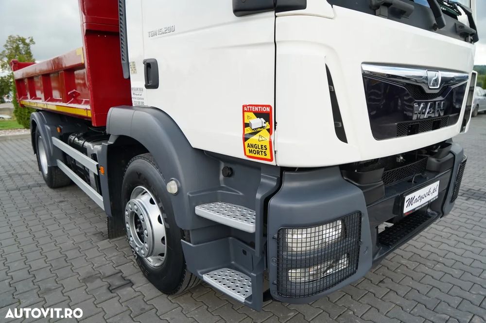 MAN TGM 15.290 / 4X2 / HYDROBRAD / BORDMATIC / UȘĂ CU CLAPETĂ / 3 LOCURI - 21