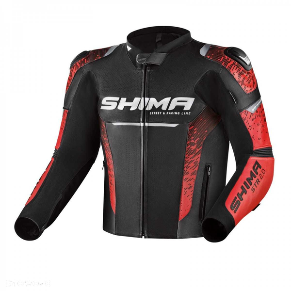 Kurtka skórzana Shima STR 2.0 JKT czerwona 56