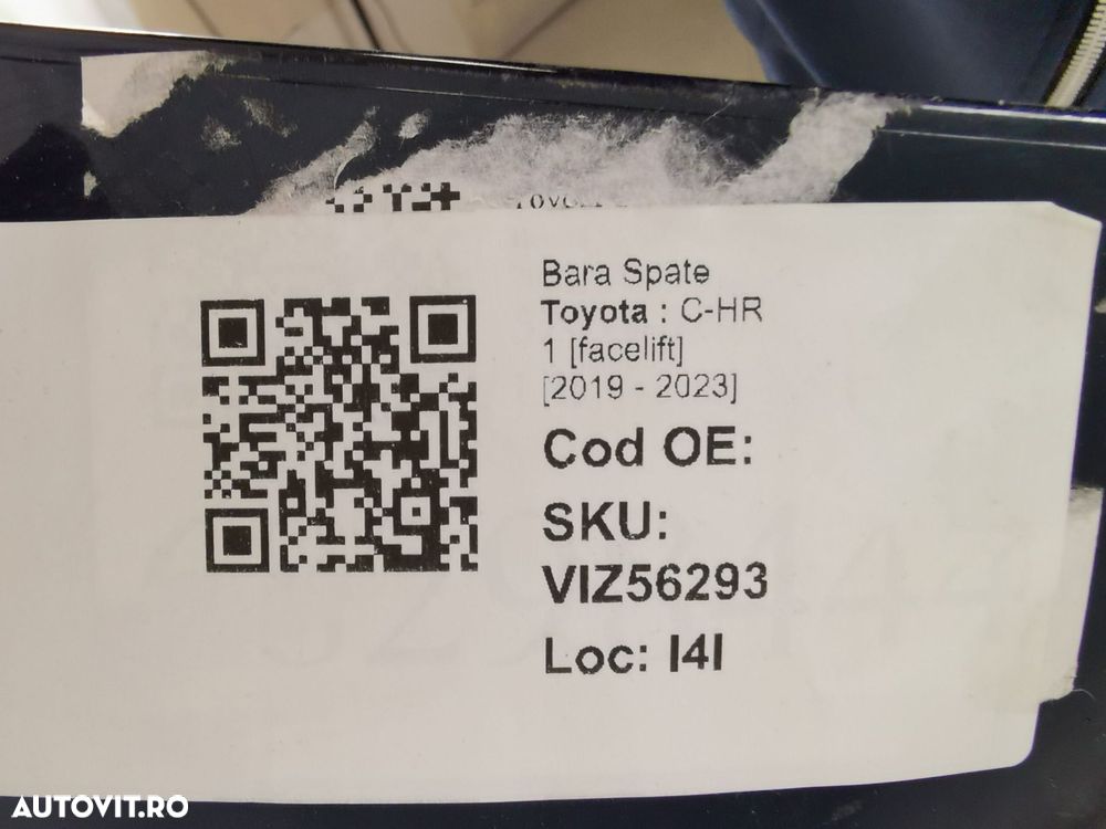 Bara Spate Toyota  C-HR 1 [facelift] 2019 2020 2021 2022 2023 Original - 8