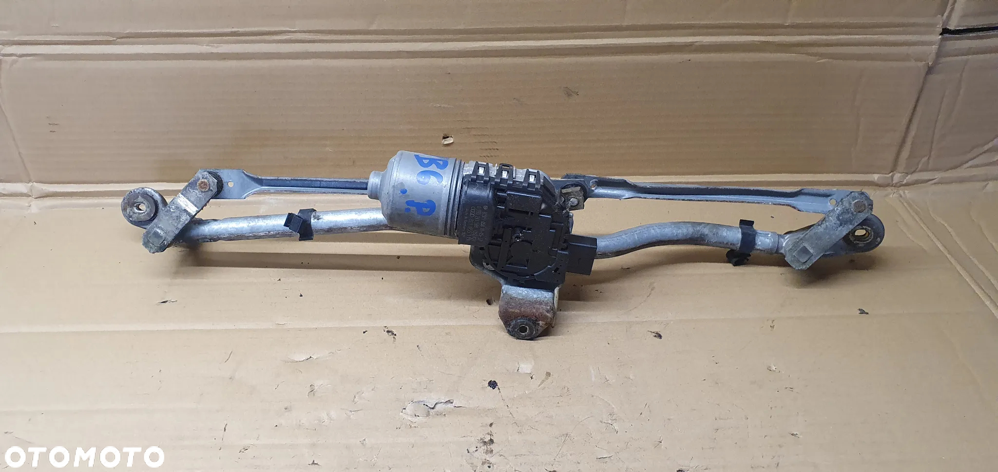 Mechanizm wycieraczek przód przedni Audi A4 B6 8E1955119 8E1955023A - 4