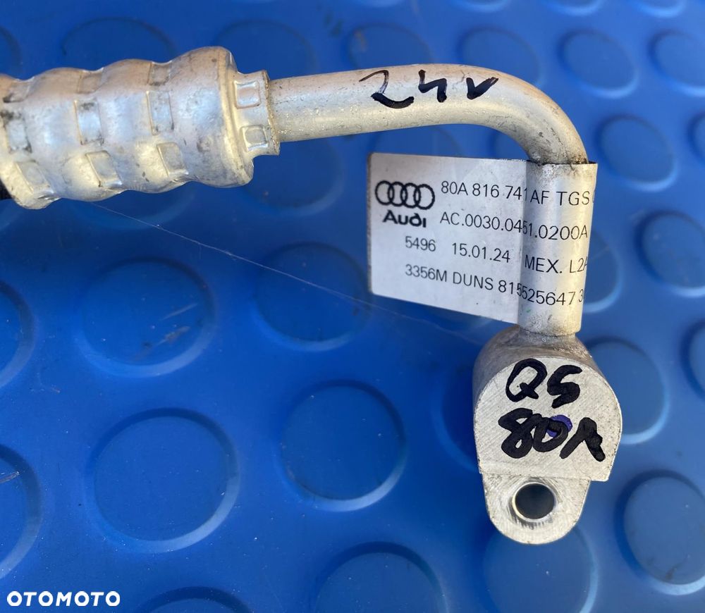 AUDI Q5 80A LIFT 80A816741AF RURKA PRZEWÓD KLIMATYZACJI ORYGINAŁ - 3