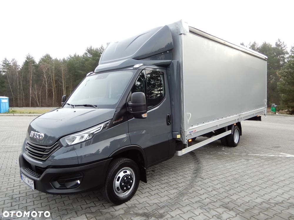 Iveco DAILY 50C18 Hi-Matic Firana Obustronna + Dach Suwany Skrzynia 6310 mm 12 Euro Palet Rozstaw Osi 4750 mm WZMACNIANY Full Opcja Wyposażenia GWARANCJA FABRYCZNA Stan Jak Nowy Gotowy Dostępny POLECAM - 7