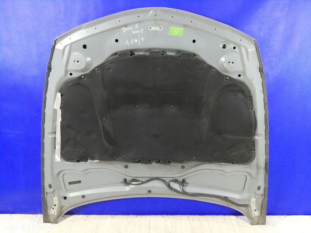 BMW 6 E63 maska pokrywa klapa przód wygłuszenie A08/7 Silbergrau - 4