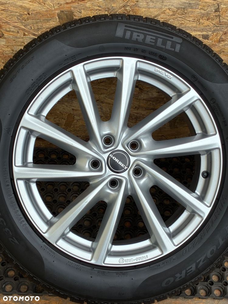 VAG BORBET 7JX18 FELGI ALUMINIOWE OPONY KOMPLET X4 5X112 ET43  FI. 57,1MM - 11