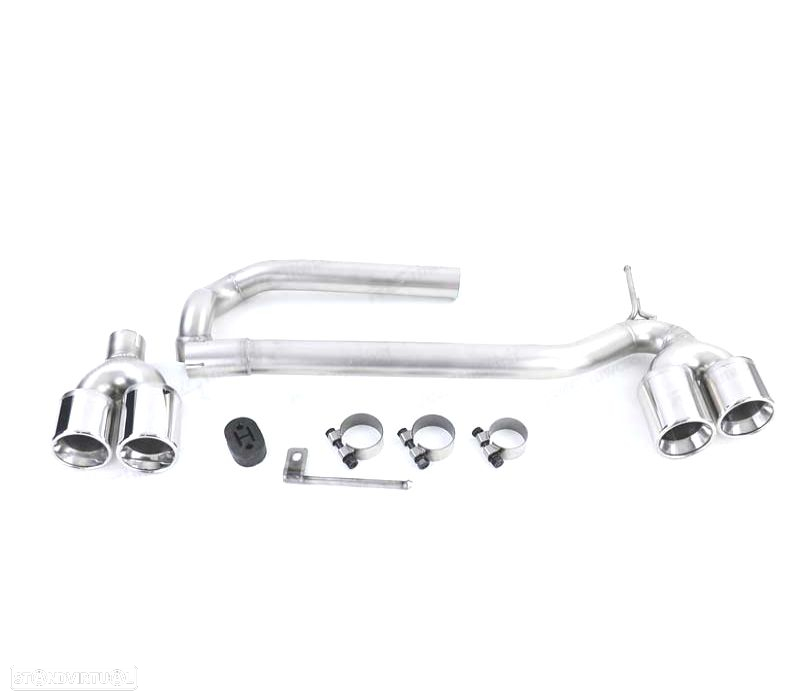 KIT PONTEIRAS DE ESCAPE DUPLA PARA BMW F10 F11 F12 F13 10-18 LOOK M PERFORMANCE DUPLA - 4