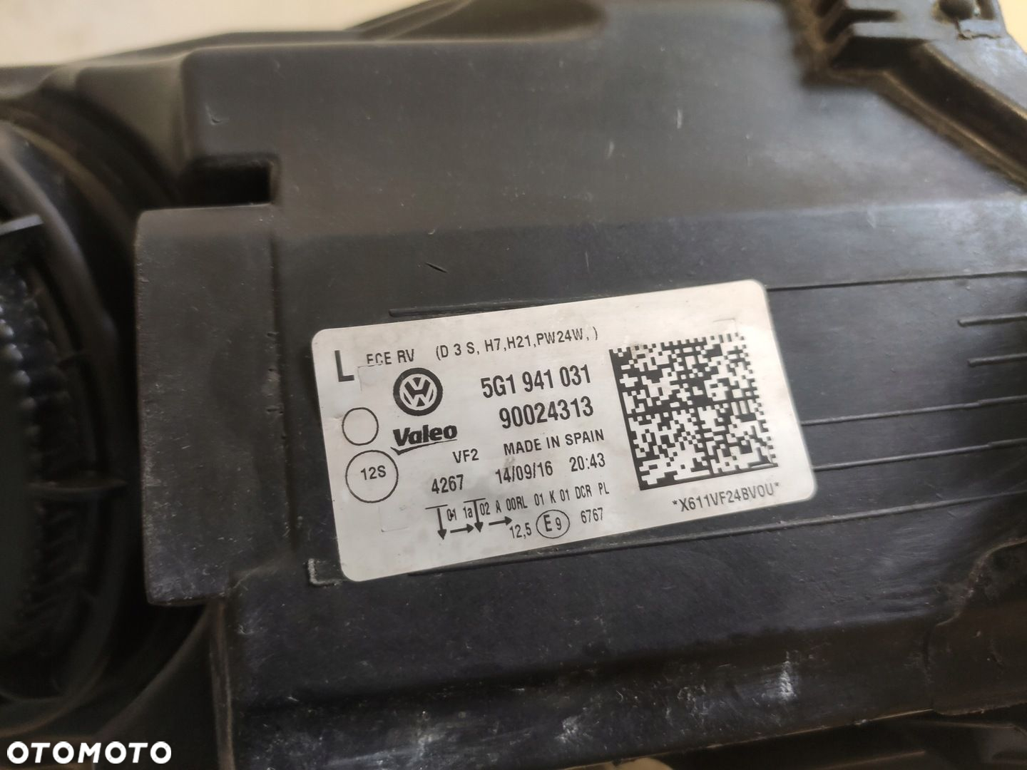 VW GOLF 7 lewy reflektor bi/xenon lampa 5G1941031 - 6