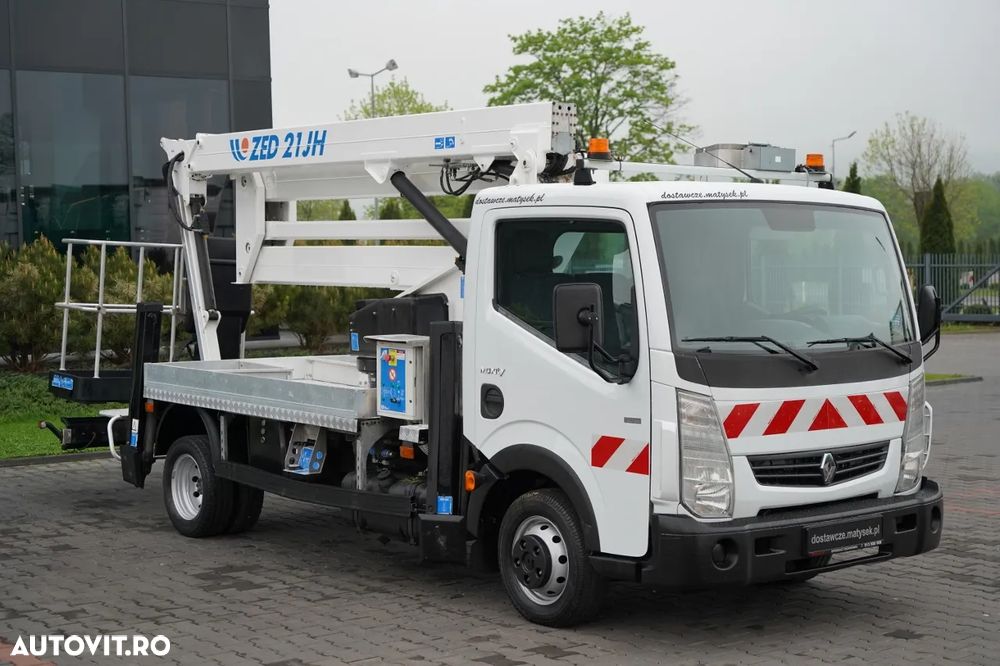 Renault MAXITY 120 DXI / ELEVATOR DE 21 DE METRI / ELEVATOR DE BASEBALL ZED 21JH / COȘ PENTRU 2 PERSOANE - 300 KG / - 10