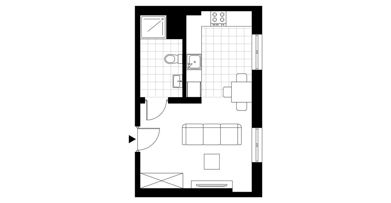 Taczaka 5 | apartament 1-pok. | B/3/14 - Pełny obrazek: 5/28
