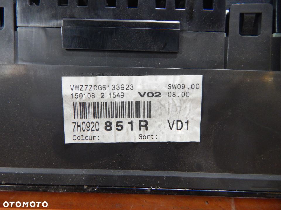 komputer silnika licznik VW Transporter T5 1.9 2.5 tdi 04-15 Łuków części - 4