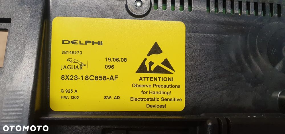 Panel nawiewu powietrza klimatyzacji radia Jaguar XF X250 8X23-18C858-AF - 8