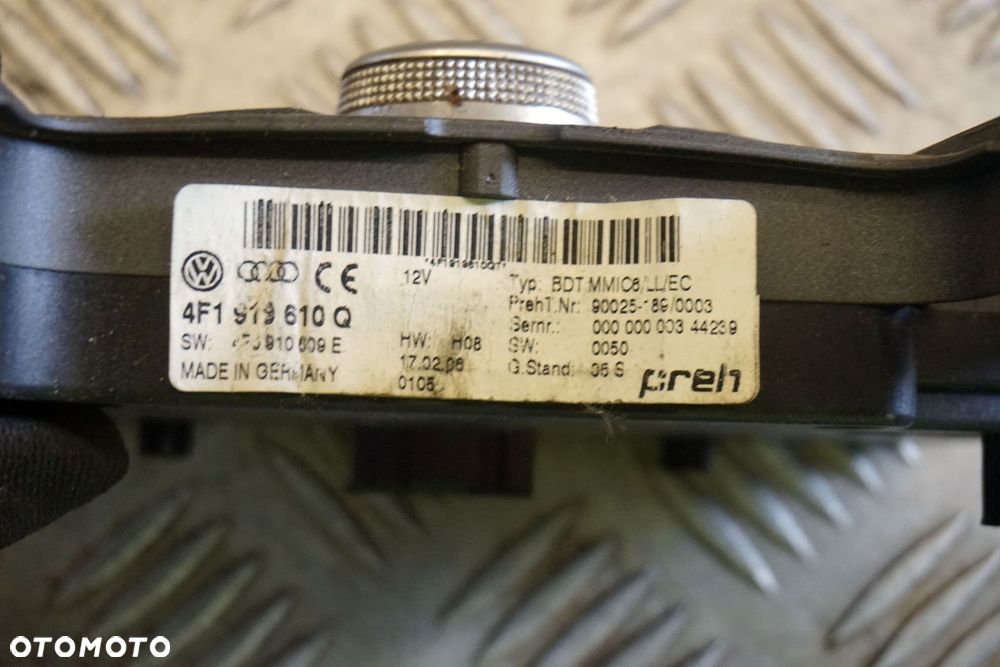 PANEL PRZYCISK WŁĄCZNIK A6 C6 STEROWANIA RADIA MMI EU 4F1919610Q AUDI 2004-2008 - 3