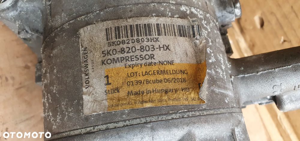 Sprężarka pompa klimatyzacji klimy VW Tiguan I Lift 2.0 TDI 5K0820803HX - 7
