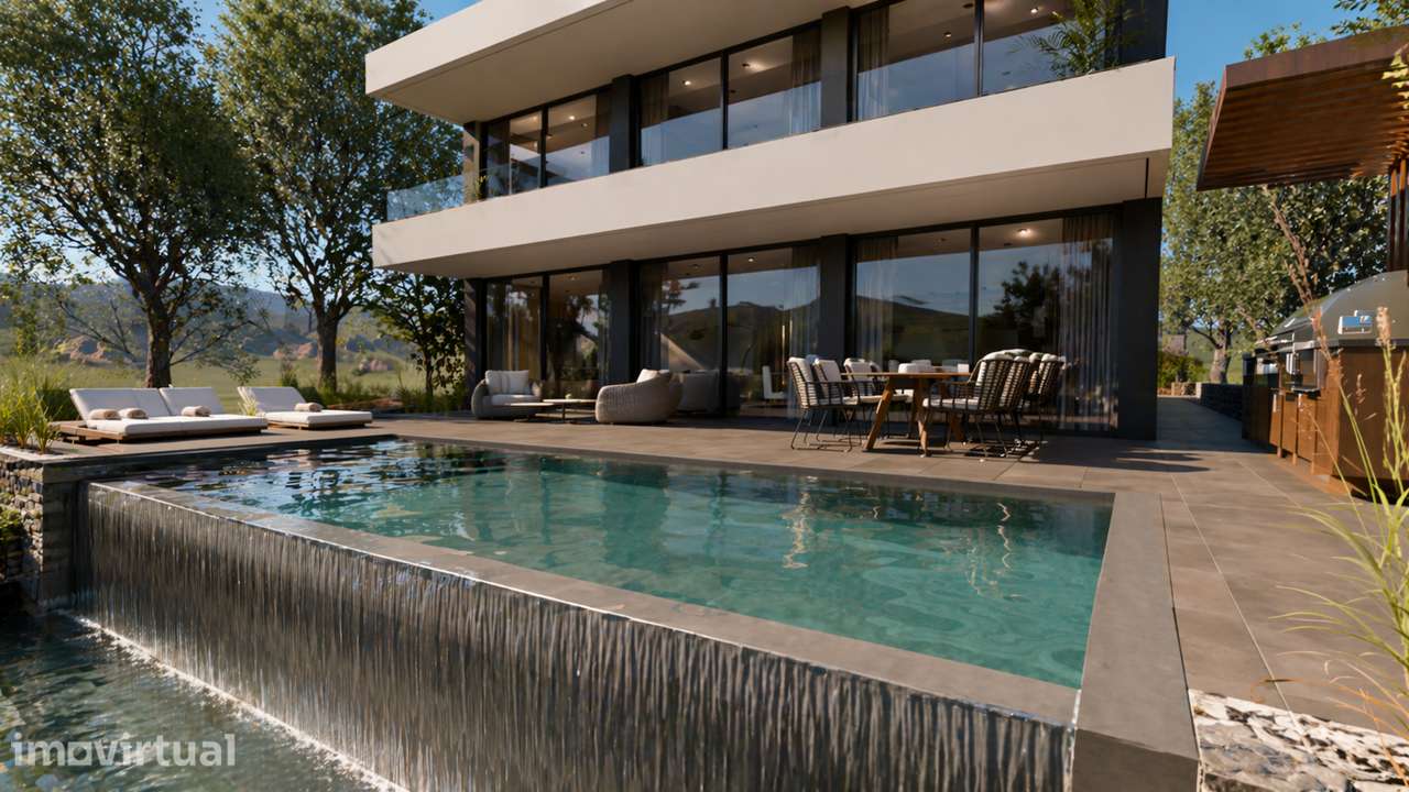Terreno com Projeto Aprovado para Moradia Contemporânea V4 com Piscina - Grande imagem: 2/20