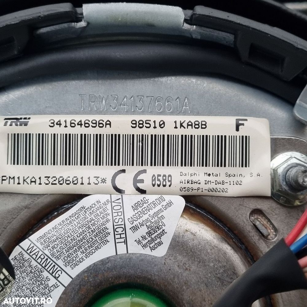 Airbag volan Nissan Juke 2010 - 2014 (1507) 985101KA8B - 4