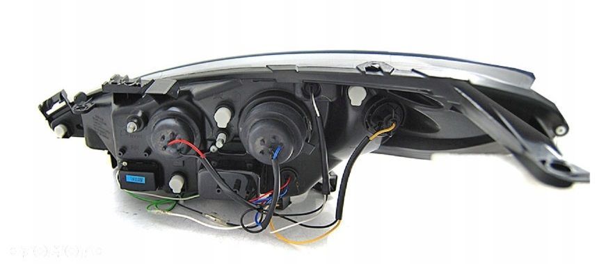 reflektor lampy kpl day line light led tuning czarne peugeot 207 06-13 - 4