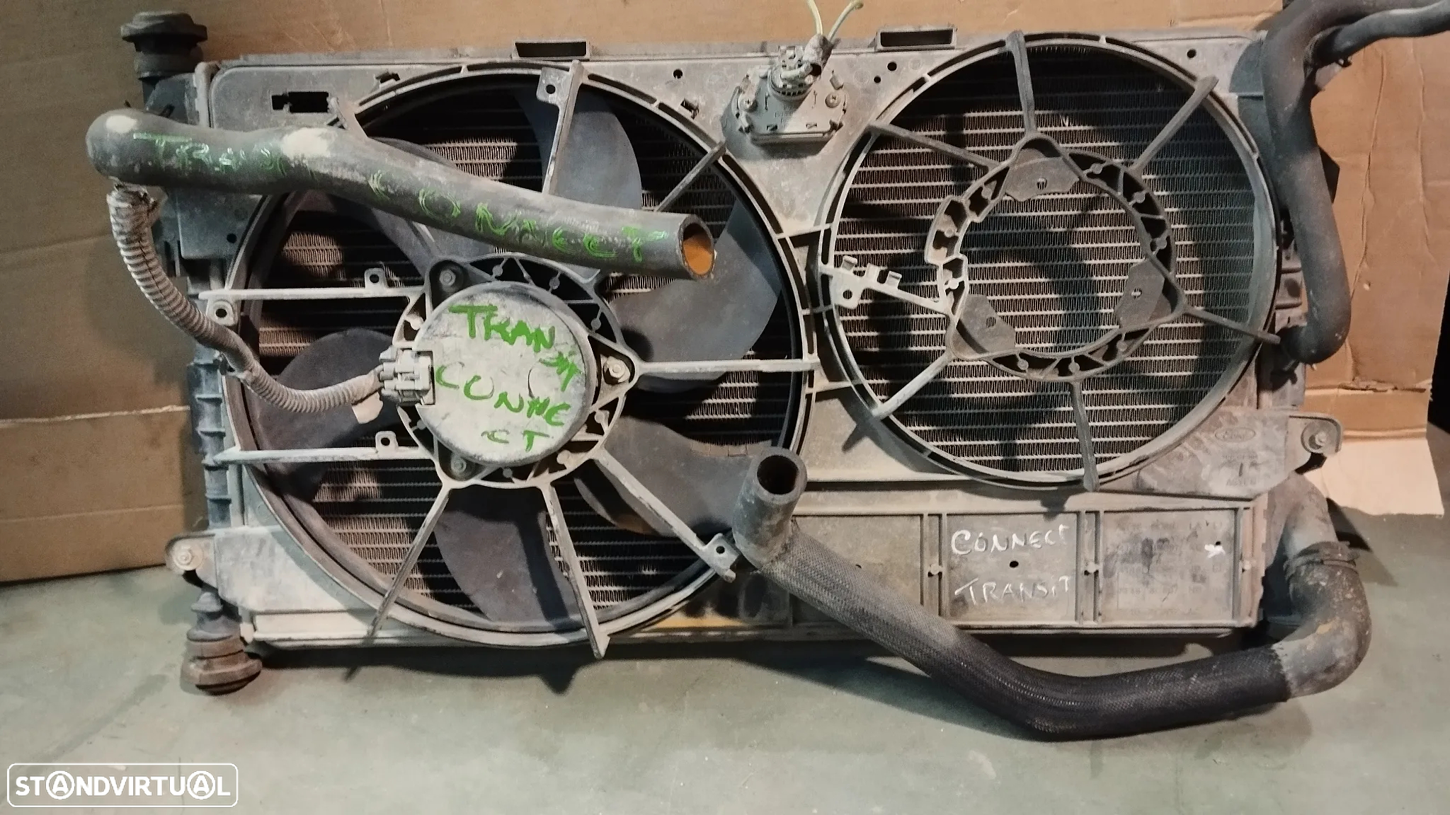 CONJUNTO RADIADORES AGUA / AC E TERMOVENTILADOR FORD TRANSIT CONNECT 1.8TDCI 2003-2013 - 2