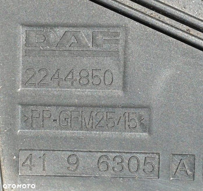 OSŁONA OBUDOWA POKRYWA INSTALACJI KABINY KABINA DAF XG / XF 2244850  2244849 - 5
