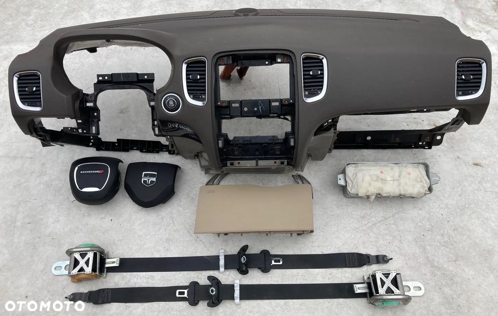 DODGE DURANGO LIFT FL LIFTING DESKA KONSOLA KOKPIT PULPIT PÓŁKA PARAPET AIR BAG PODUSZKI POWIETRZNE KIEROWCY PASAŻERA KOLAN AIR BAG PODUSZKA POWIETRZNA KOLANOWA AIRBAG PASY PAS KURTYNY AIRBAG FOTELA W FOTEL - 1