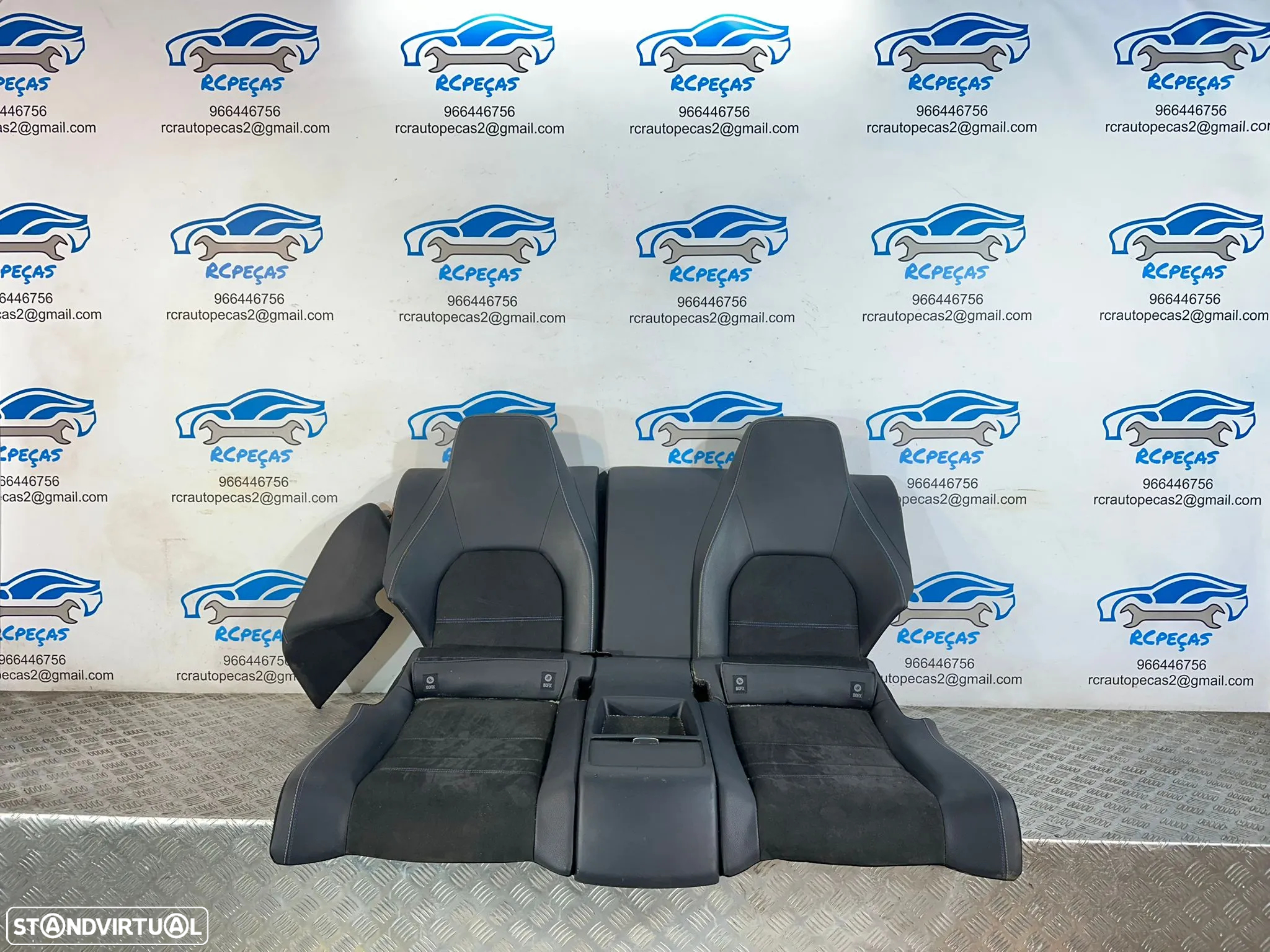 .Conjunto Bancos Pele Alcantra Eletricos Frente Frontais Tras Traseiros Originais AMG Mercedes-Benz Classe C W204 Coupe Facelift 2011 – 2015 - 9