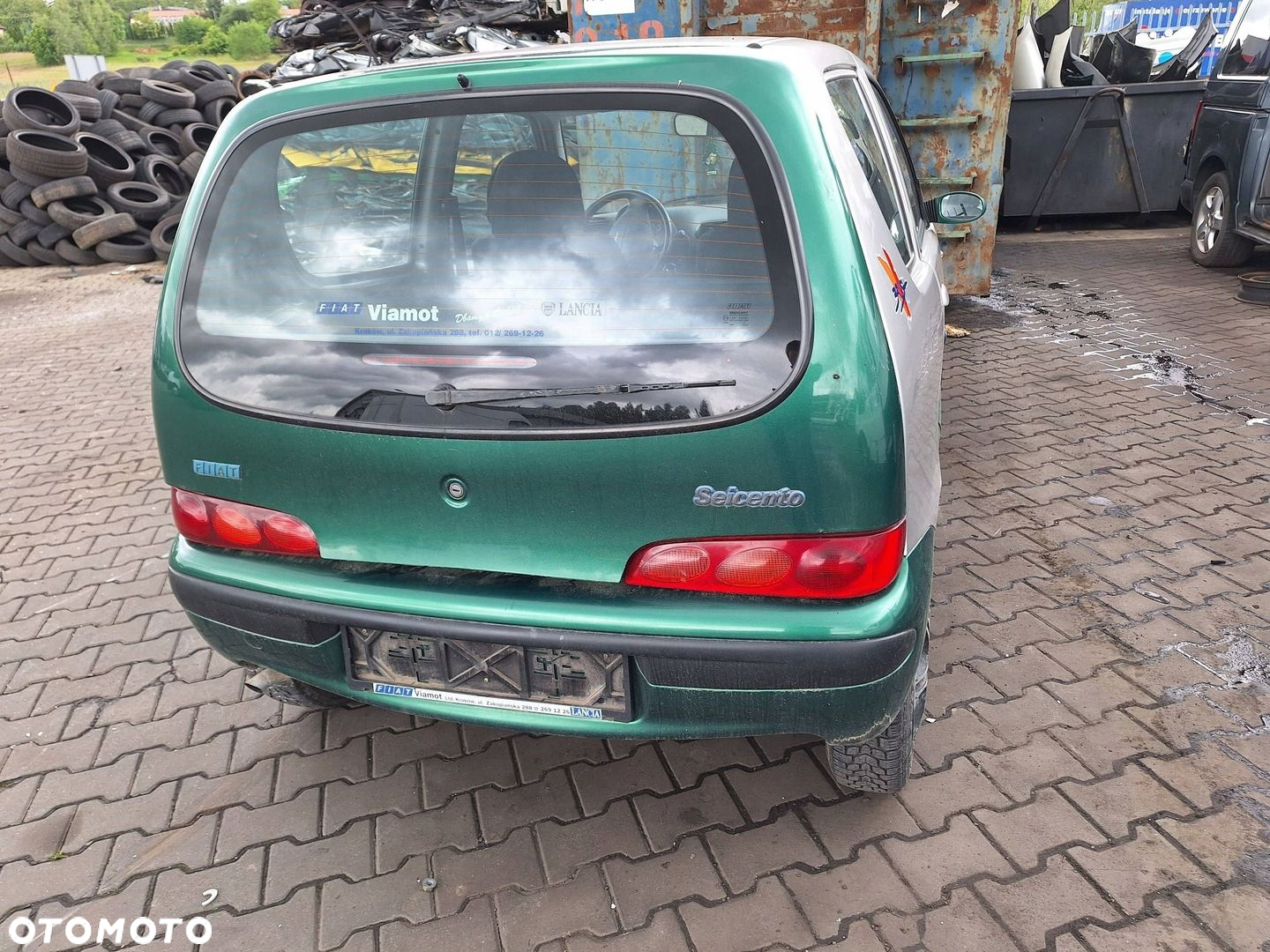 Fiat Seicento / 600 SREBRNA POKRYWA KLAPA MASKA SILNIKA 647 GRIGIO STEEL - 5