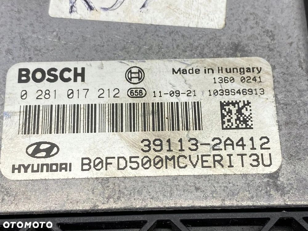 KOMPUTER STEROWNIK SILNIKA HYUNDAI I30 KIA CEED 1.6 CRDI 39113-2A412 - 7