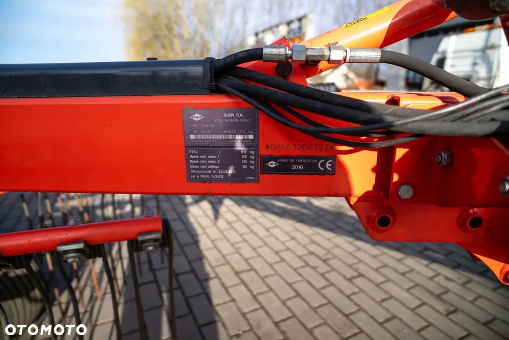 Kuhn ZGRABIARKA GA 6632 ZGRABIARKA KUHN 2 KARUZELE Zapraszam Posiadam wiele maszyn Ciagnik Prasa Kosiarka - 5