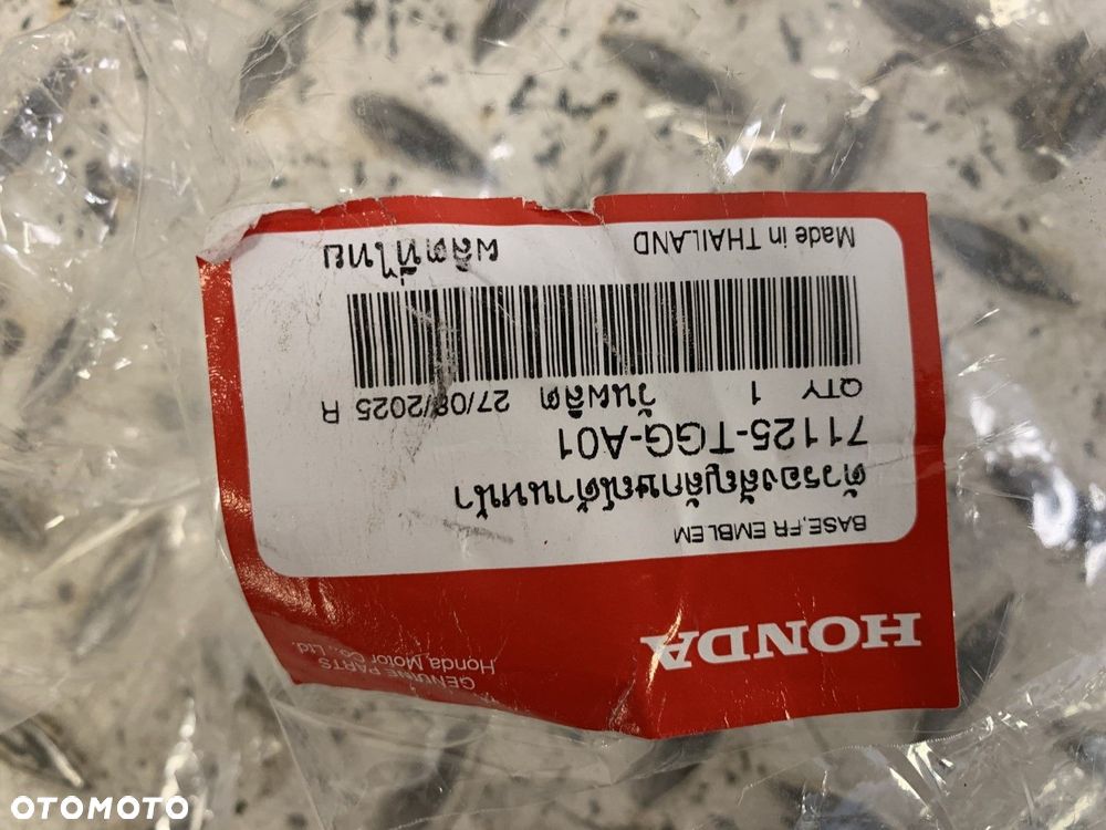 NOWA ORYGINALNA PODSTAWA WSPORNIK POD ZNACZEK PRZÓD HONDA CIVIC X 17-21 71125-TGG-A01 - 5