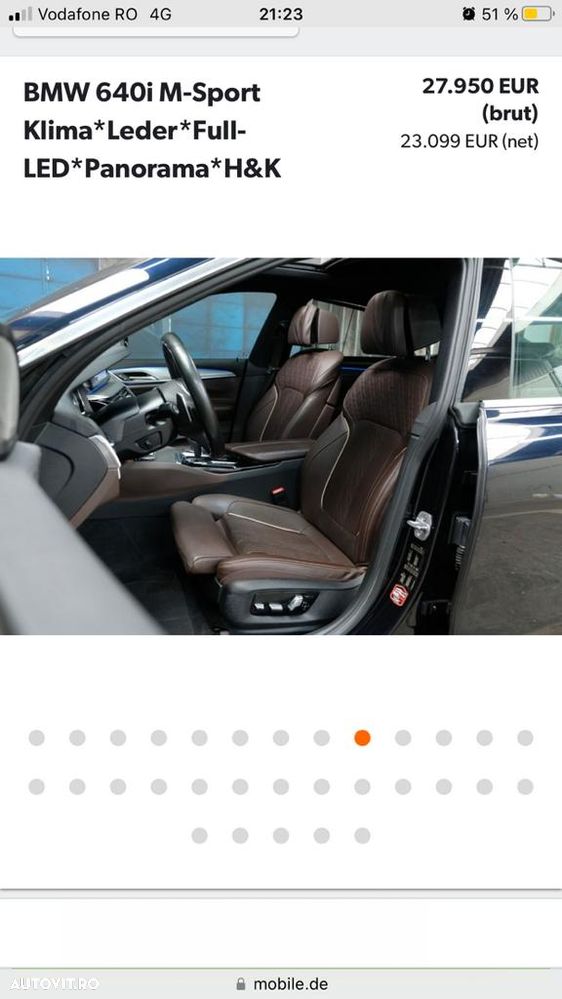 BMW Seria 6 640i - 20