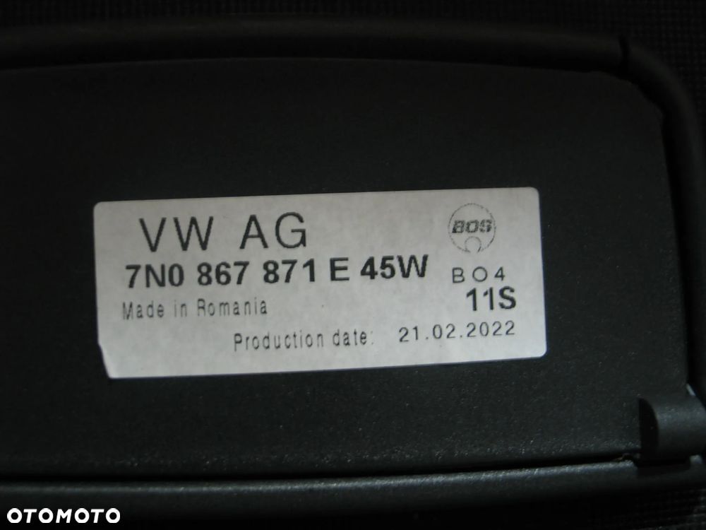Roleta bagaznika vw sharan seat alhambra 2 II 7N 7N0 7N0867871E oryginal - 11