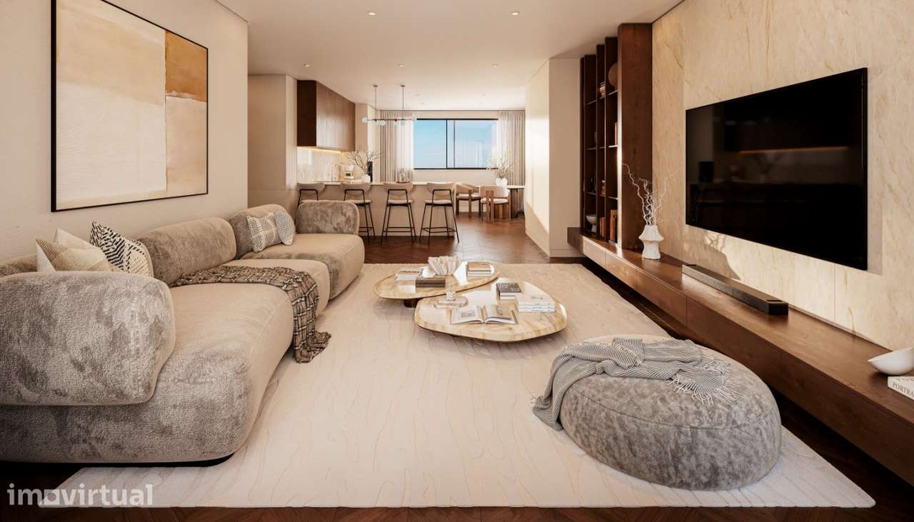 Apartamento T4 com terraço e vistas mar em Leça da Palmeira, Matosin - Grande imagem: 3/10