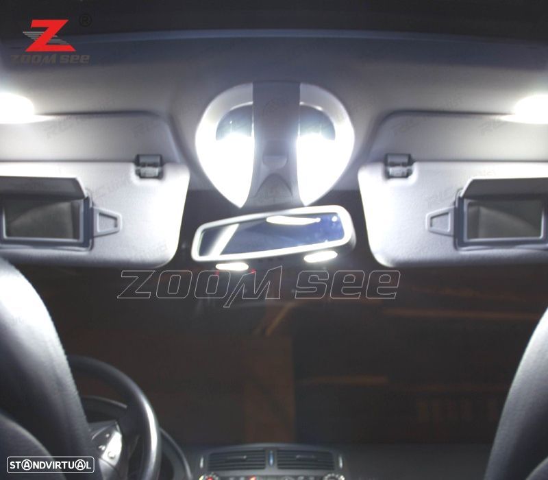 KIT COMPLETO DE 19 LÂMPADAS LED INTERIOR MERCEDES E CLASE W210 SEDAN E220 E240 E270 E300 E320 E420 - 4