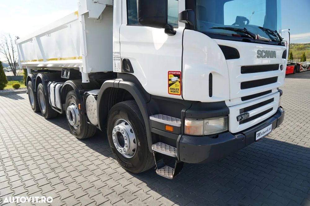 Scania P 380 / 8x4 / BASCULATOR / HIDRODOXY SIDE / BORDMATIC / IMPORTAT / SARCINĂ UTILĂ: 18.500 kg - 16